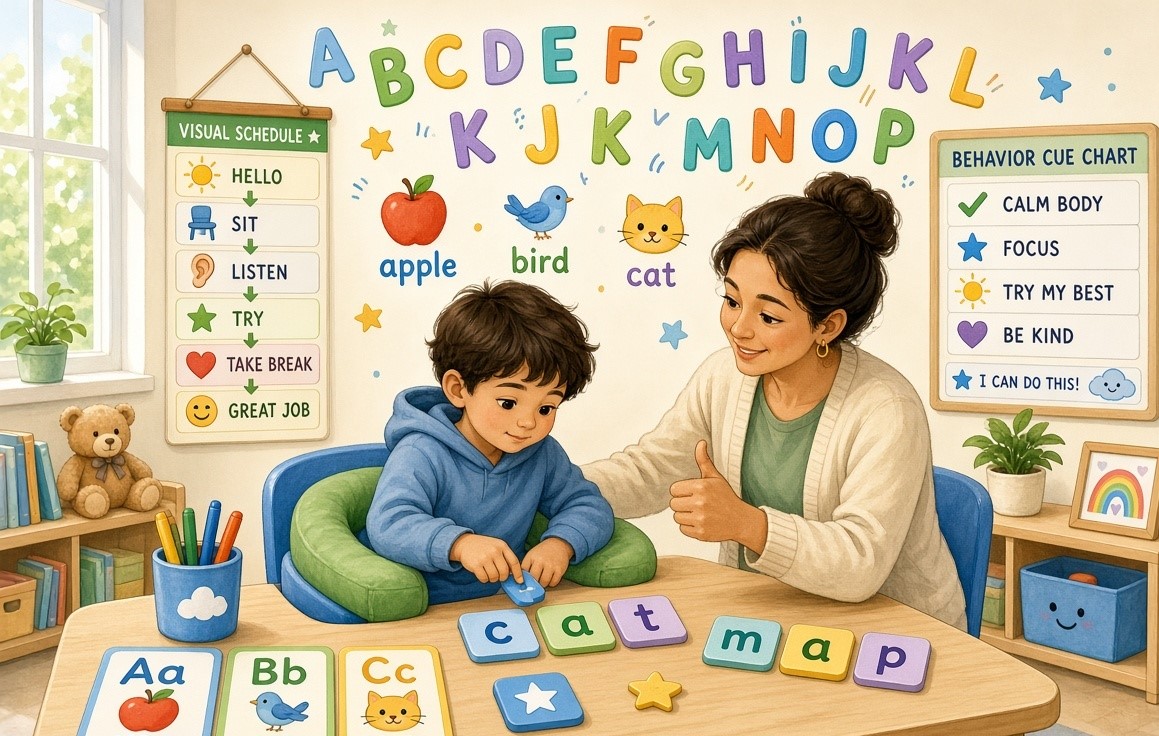 3‑Month Phonics Goal (A‑P) for Mild ASD: IEP Guide for 3‑7 yr