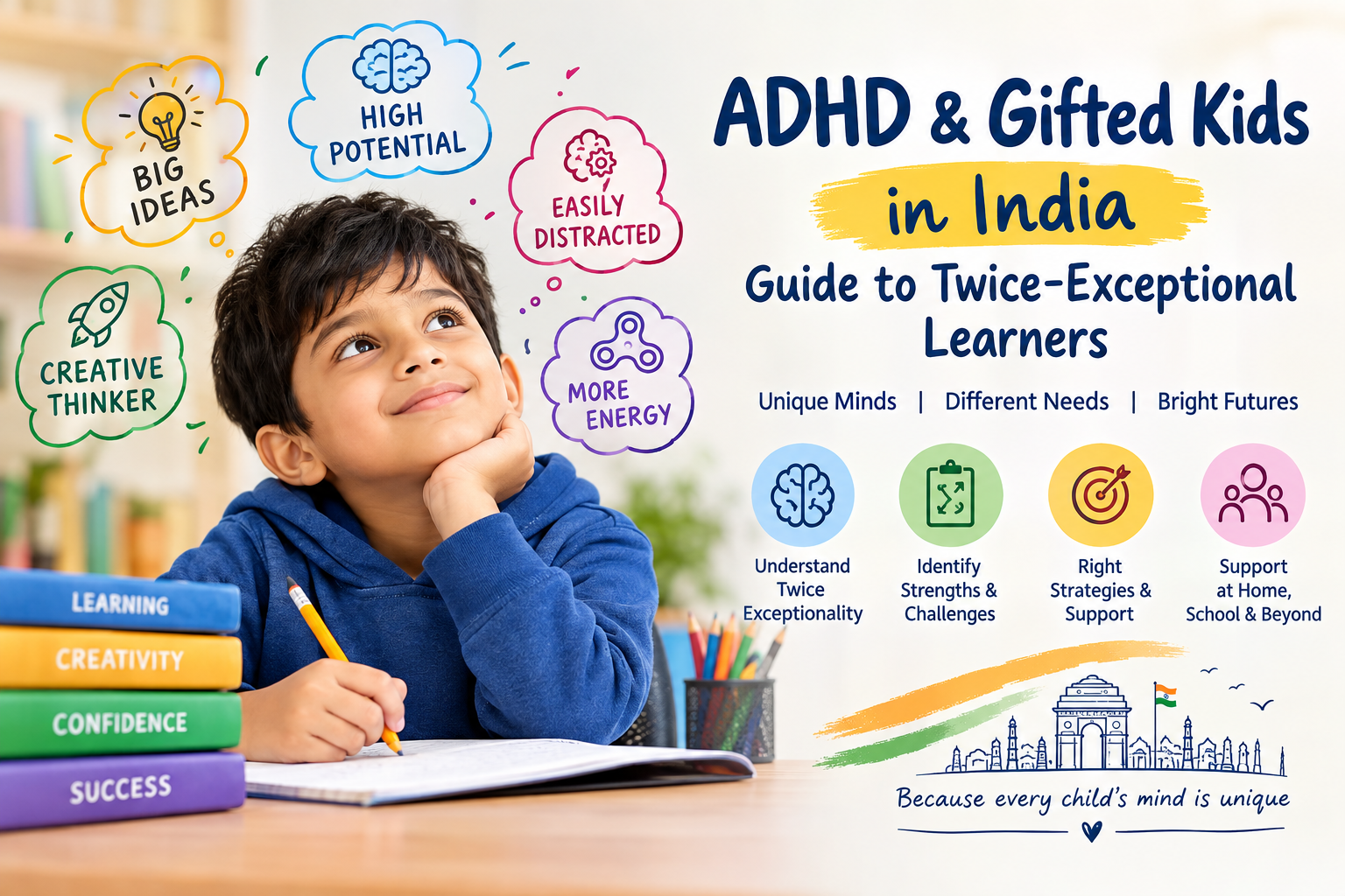 ADHD & Gifted Kids in India: Guide to Twice‑Exceptional Learners