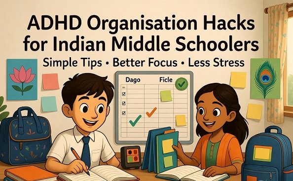 ADHD Organisation Hacks for Indian Middle Schoolers